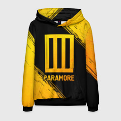 Мужская толстовка 3D Paramore - gold gradient