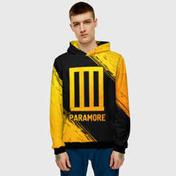 Мужская толстовка 3D Paramore - gold gradient - фото 2