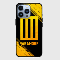 Чехол для iPhone 13 Pro Paramore - gold gradient