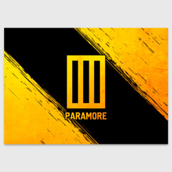 Поздравительная открытка Paramore - gold gradient