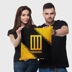 Подушка 3D Paramore - gold gradient - фото 2