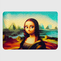 Картхолдер с принтом Ai art - Мона Лиза в стиле cartoon - фото 2
