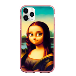 Чехол для iPhone 11 Pro Max матовый Ai art - Мона Лиза в стиле cartoon