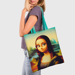 Шоппер 3D Ai art - Мона Лиза в стиле cartoon - фото 2