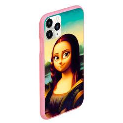 Чехол для iPhone 11 Pro Max матовый Ai art - Мона Лиза в стиле cartoon - фото 2