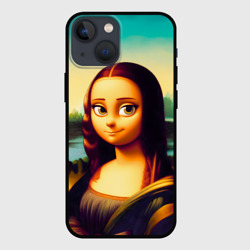 Чехол для iPhone 13 mini Ai art - Мона Лиза в стиле cartoon