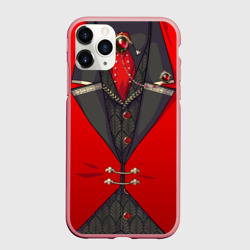 Чехол для iPhone 11 Pro Max матовый Алый фрак мафиозника для косплея 