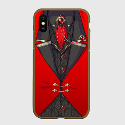 Чехол для iPhone XS Max матовый Алый фрак мафиозника для косплея 