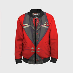 Детский бомбер 3D Алый фрак мафиозника для косплея 