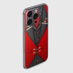 Чехол для iPhone 16 Pro силиконовый с защитой камеры Алый фрак мафиозника для косплея  - фото 2
