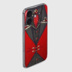 Чехол для iPhone 16 силиконовый с защитой камеры Алый фрак мафиозника для косплея  - фото 2