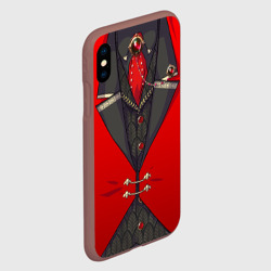 Чехол для iPhone XS Max матовый Алый фрак мафиозника для косплея  - фото 2