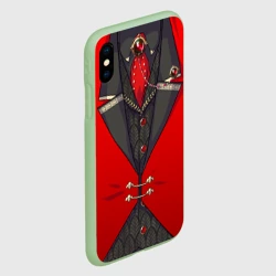 Чехол для iPhone XS Max матовый Алый фрак мафиозника для косплея  - фото 2