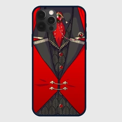 Чехол для iPhone 12 Pro Max Алый фрак мафиозника для косплея 