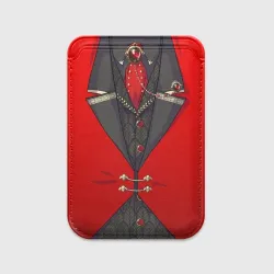 Картхолдер Magsafe магнитный Алый фрак мафиозника для косплея 