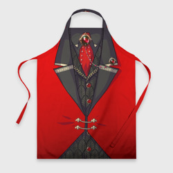 Фартук 3D Алый фрак мафиозника для косплея 