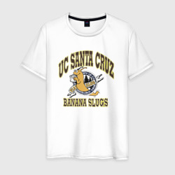 Мужская футболка хлопок Uc santa cruz banana slugs pulp fiction