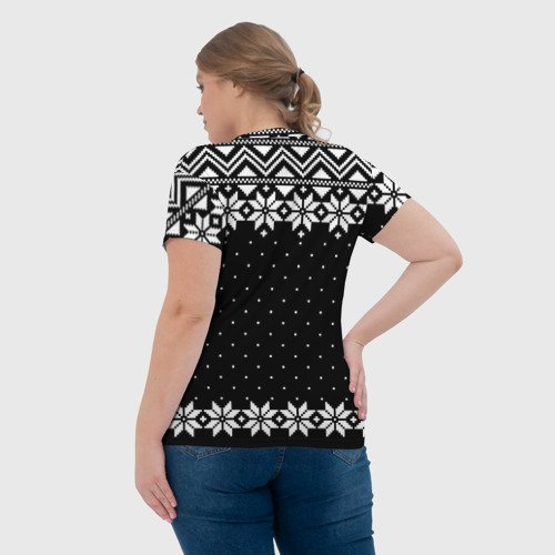 Женская футболка 3D с принтом Пикачу свитер, вид сзади #2