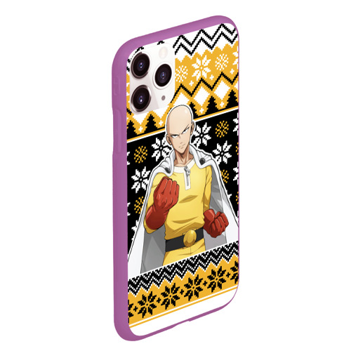 Чехол для iPhone 11 Pro Max матовый One-Punch Man sweater - фото 3