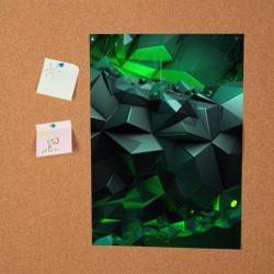 Постер Зеленый океан абстракции - фото 2