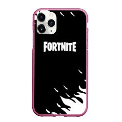 Чехол для iPhone 11 Pro Max матовый Fortnite fire flame