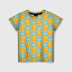 Каракули леопарда – Детская футболка 3D с принтом купить со скидкой в -33%