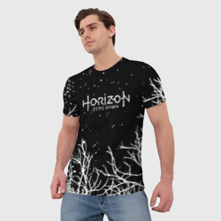 Мужская футболка 3D Horizon Zero Dawn ночь - фото 2