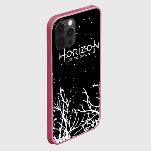 Чехол для iPhone 12 Pro Max с принтом Horizon Zero Dawn ночь, вид сбоку #3