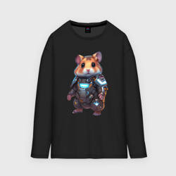 Мужской лонгслив oversize хлопок Киберхом