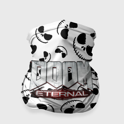Бандана-труба 3D Doom  Eternal x тыквенный спас, цвет 3D печать