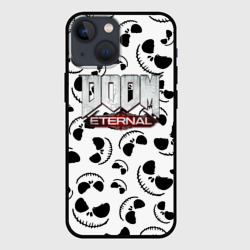 Чехол для iPhone 13 mini Doom  Eternal x тыквенный спас