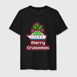 Мужская футболка хлопок Merry cruismas