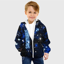Детская куртка 3D Знак зодиака стрелец на тёмном фоне - фото 2