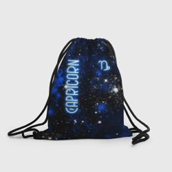 Рюкзак-мешок 3D Знак зодиака козерог на тёмном фоне