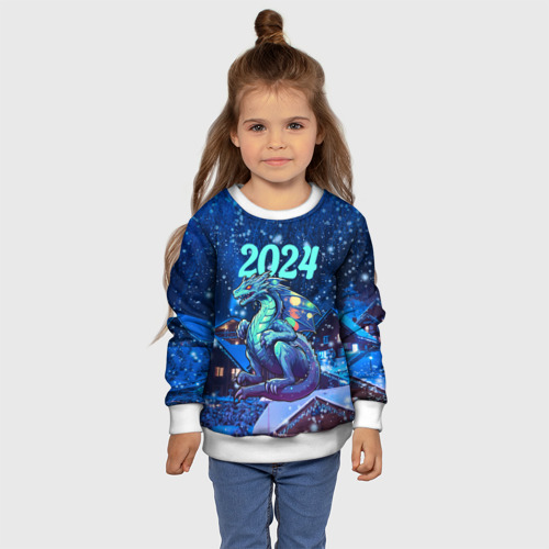 Детский свитшот 3D Волшебный  дракон  2024, цвет 3D печать - фото 7