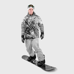 Накидка на куртку 3D Чёрно-белые узоры  - фото 2