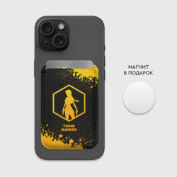 Картхолдер Magsafe магнитный Tomb Raider - gold gradient - фото 2