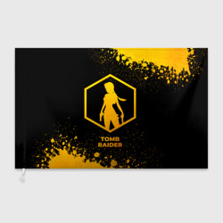 Флаг 3D Tomb Raider - gold gradient