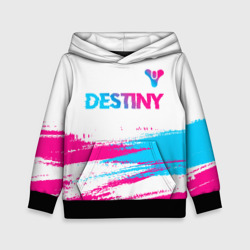 Детская толстовка 3D Destiny neon gradient style посередине