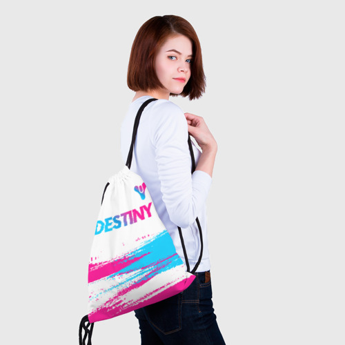 Рюкзак-мешок 3D Destiny neon gradient style посередине - фото 5