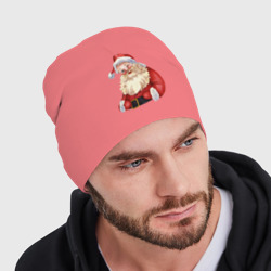Мужская шапка демисезонная Дед мороз с улыбкой - фото 2