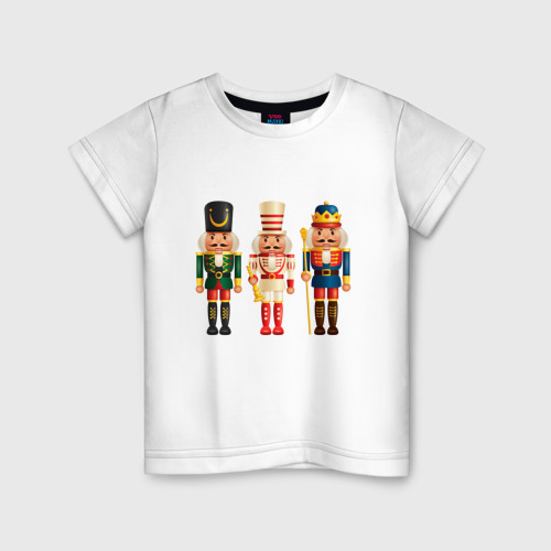 Детская футболка хлопок с принтом Оловянные солдатики, вид спереди #2