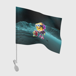 Флаг для автомобиля Sponge Bob and snail Gary - fantasy - ai art