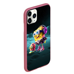 Чехол для iPhone 11 Pro Max матовый Sponge Bob and snail Gary - fantasy - ai art - фото 2