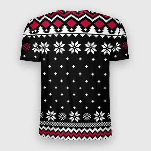 Мужская футболка 3D Slim Slipknot christmas sweater, цвет 3D печать - фото 2