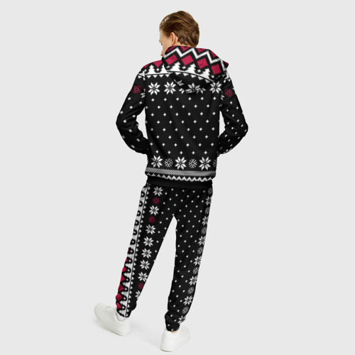 Мужской костюм с толстовкой 3D Slipknot christmas sweater, цвет черный - фото 4