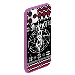 Чехол для iPhone 11 Pro Max матовый Slipknot christmas sweater - фото 2