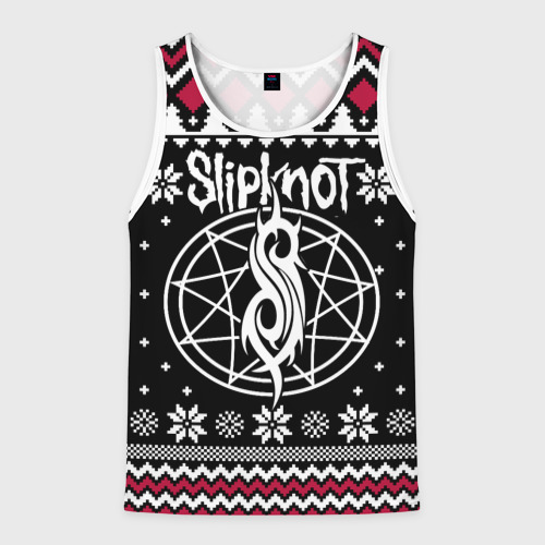 Мужская майка 3D Slipknot christmas sweater, цвет 3D печать