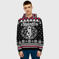 Мужская толстовка 3D Slipknot christmas sweater - фото 2