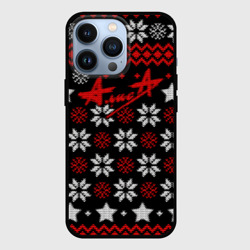 Чехол для iPhone 13 Pro Алиса новогодний свитер